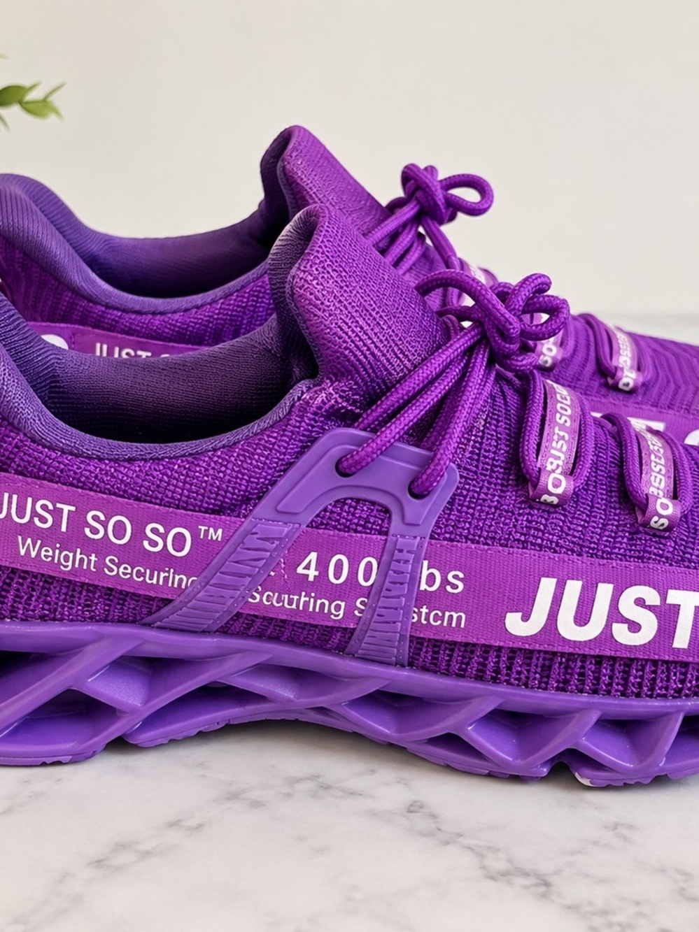Just SoSo Women's Purple Athletic Sneakers Size 9 Brand New